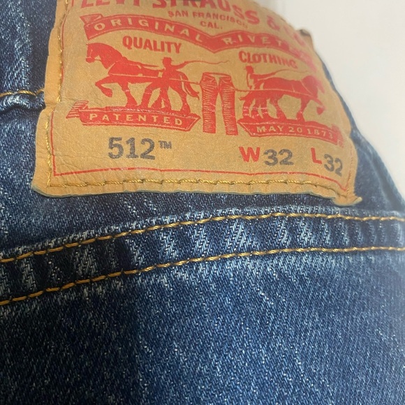 Levi's Men's Slim Jeans in Dark Blue - Picture 3 of 8